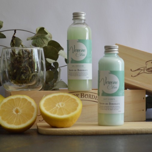 Gel douche et lait corps 75 ml - Verveine Citron