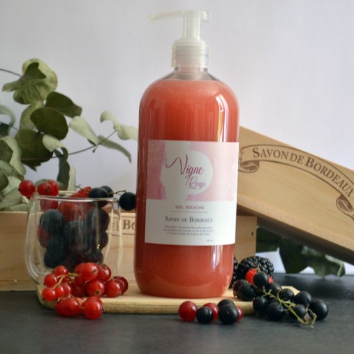 Gel douche artisanal vigne rouge
