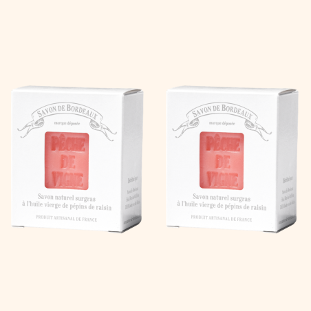 Duo Savons Pêche de Vigne 150g – Artisanal| Pêche de Vigne